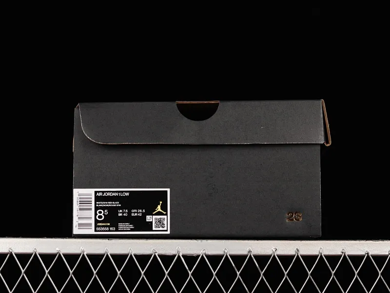 All categories Air Jordan Jordan series basketball shoes Air Jordan 1 Low G version pure original Air Jordan 1 Low AJ1 Joe 1 red white black sports culture basketball shoes 553558-163